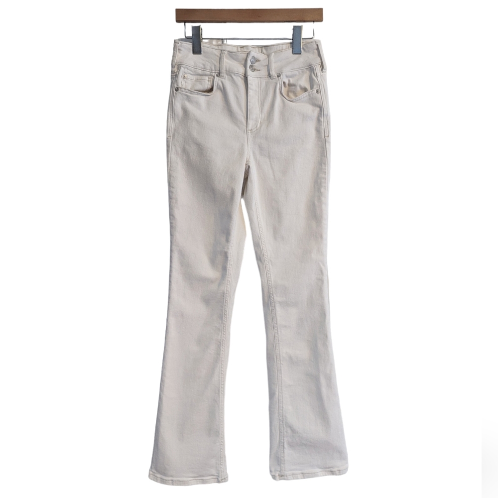 We the Free white flare stretch jeans size 29